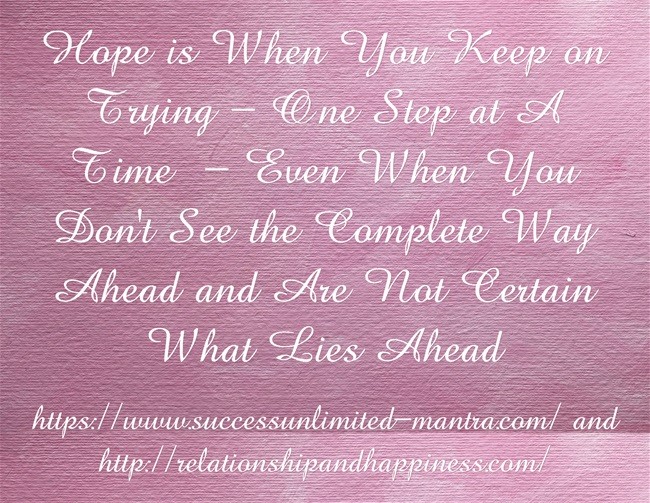 Maintaining Hope When You Want to Give Up