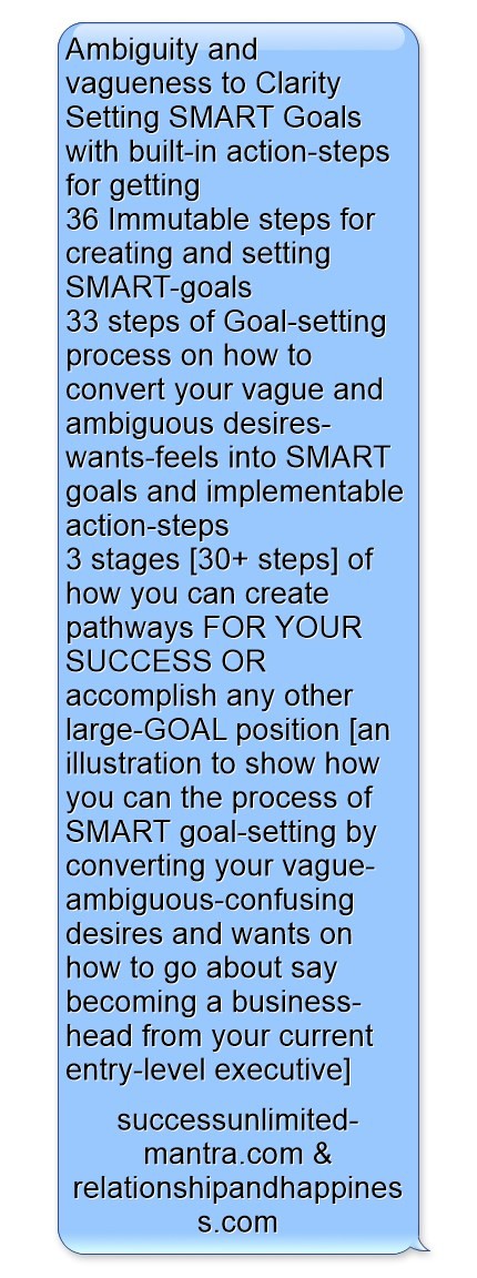 How to set smart goals with built in action steps