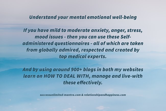 Understand your mental emotional well-being