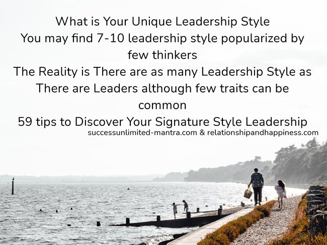 59 Tips Finding Your Signature Leadership style