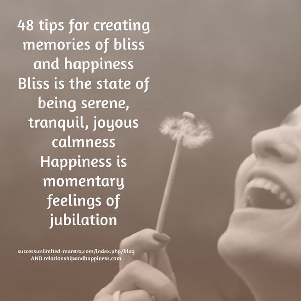 Success Unlimited Mantra - Blog - 48 tips for Creating Memories of 