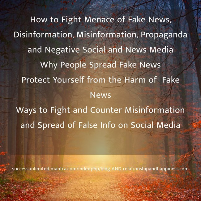 50 Ways to Protect Yourself Against Misinformation Why & Who Spread Fake News