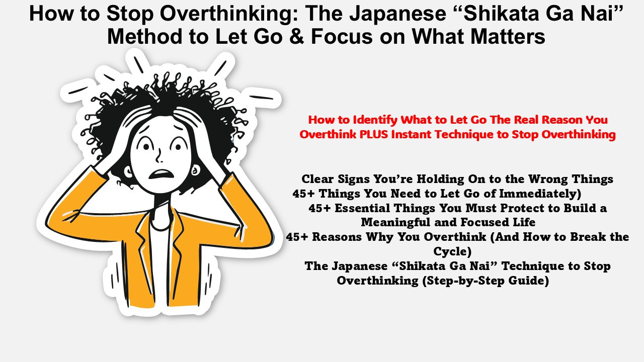 Stop Overthinking: The Hidden Reason You’re Not Moving Forward (And the Japanese Fix)